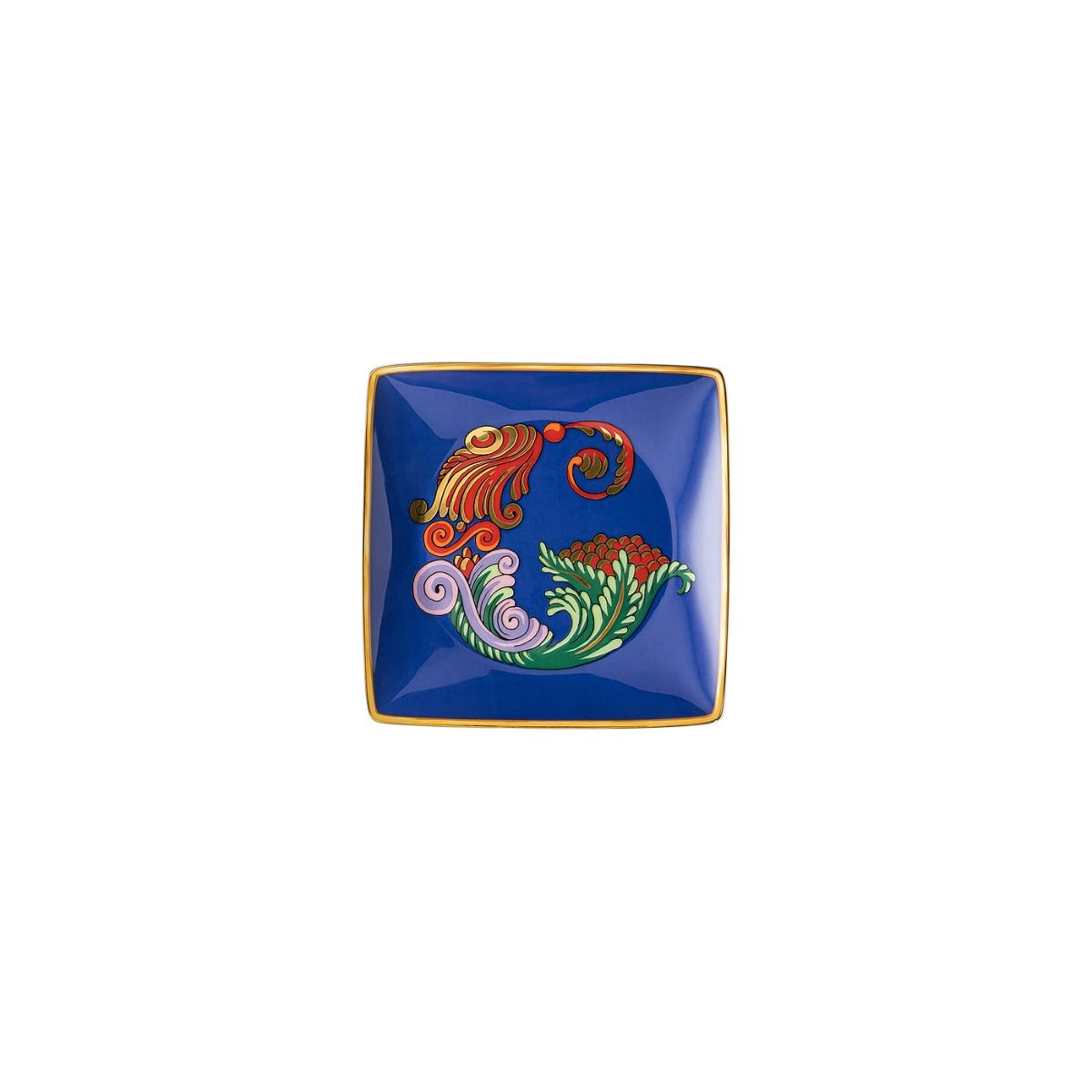 COPPETTA QUADRA PIANA VERSACE ALPHABET G 12CM